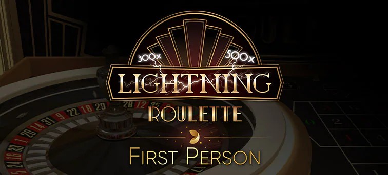 First Person Lightning Roulette slot visual from Evolution available on 1winlogin-ar.com